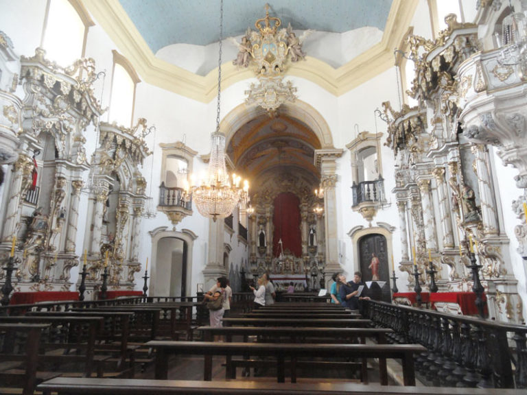 El edificio del siglo XVIII es uno de los más bellos de Ouro Preto y se cree que Aleijadinho estuvo involucrado en el proyecto final.
